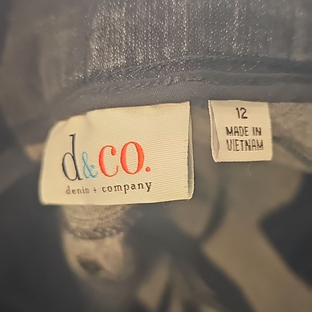 N Black Washed D & Co Jeans Sz 12 - Picture 4 of 4